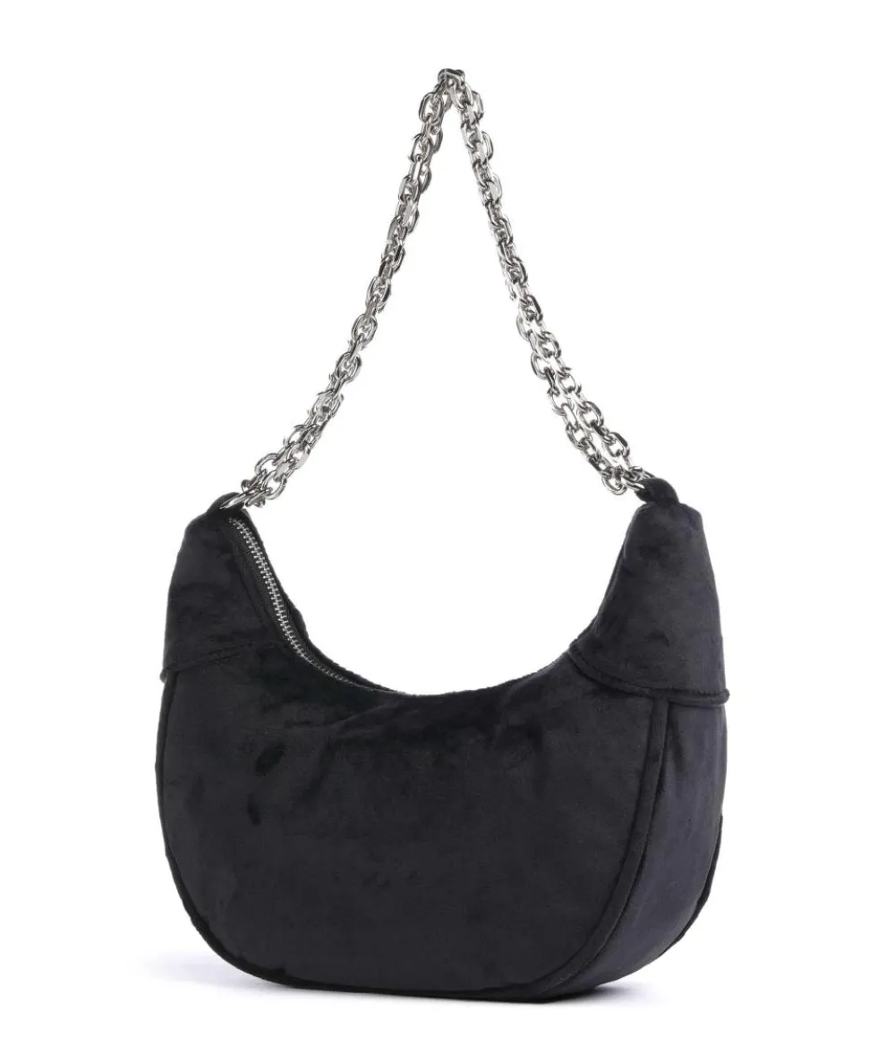 Kimberly S Shoulder bag velvet fabric black