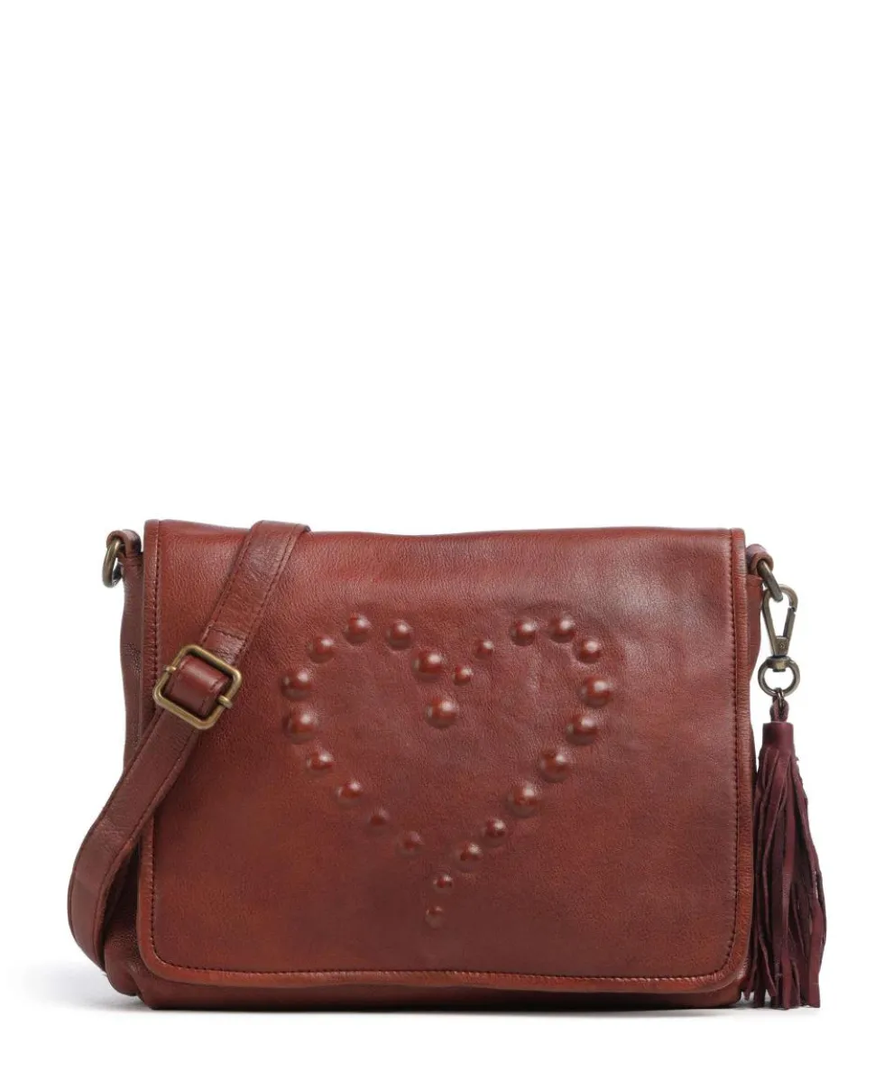 Herzoggasse 4 Crossbody bag grained cow leather brown
