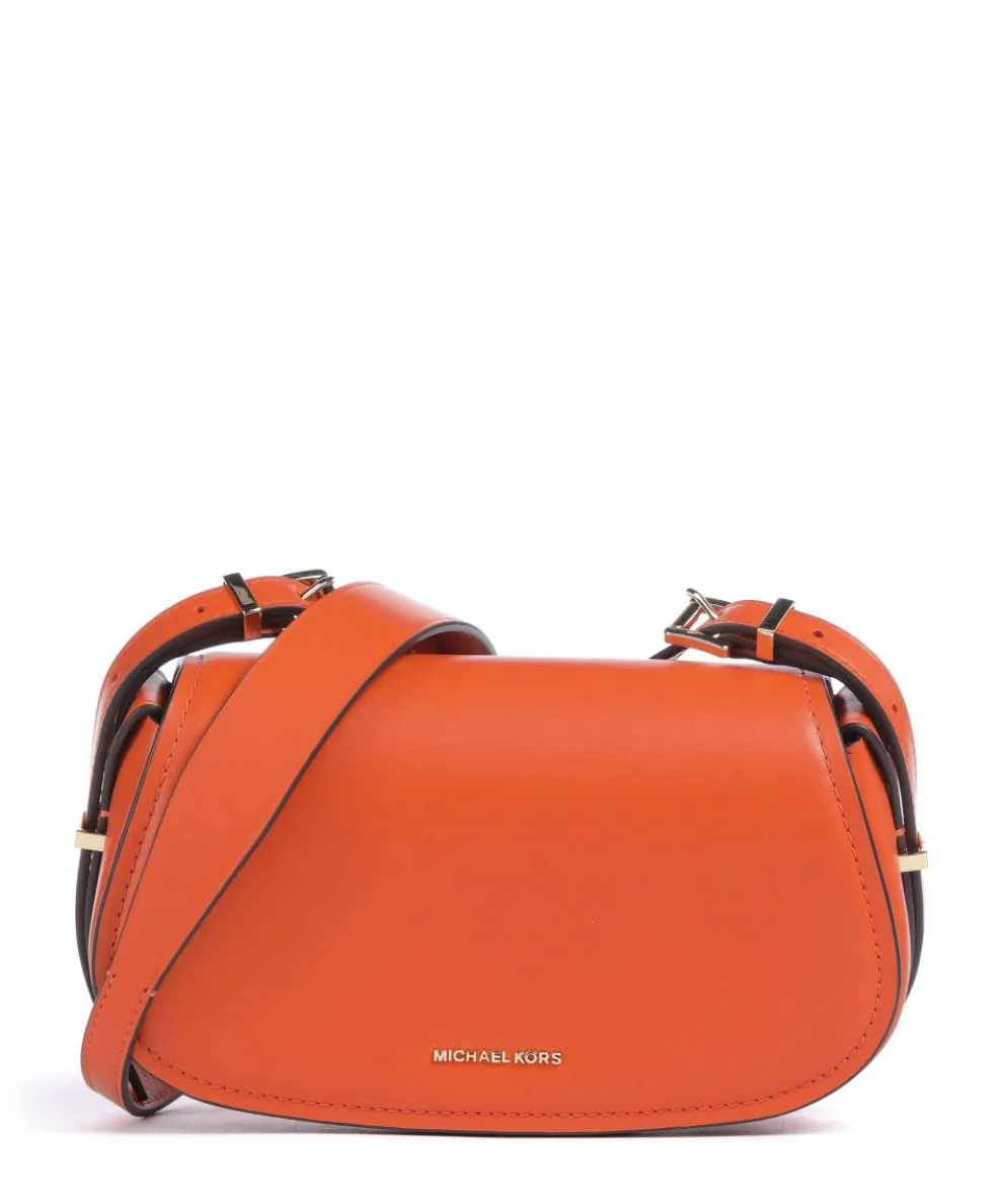 Lydia Small Crossbody bag fine grain cow leather orange