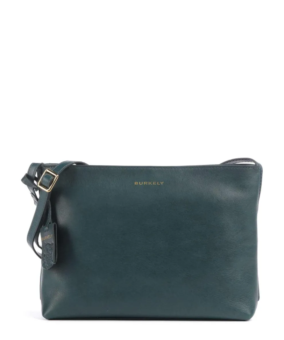 Fine Florence Crossbody bag fine grain leather petrol
