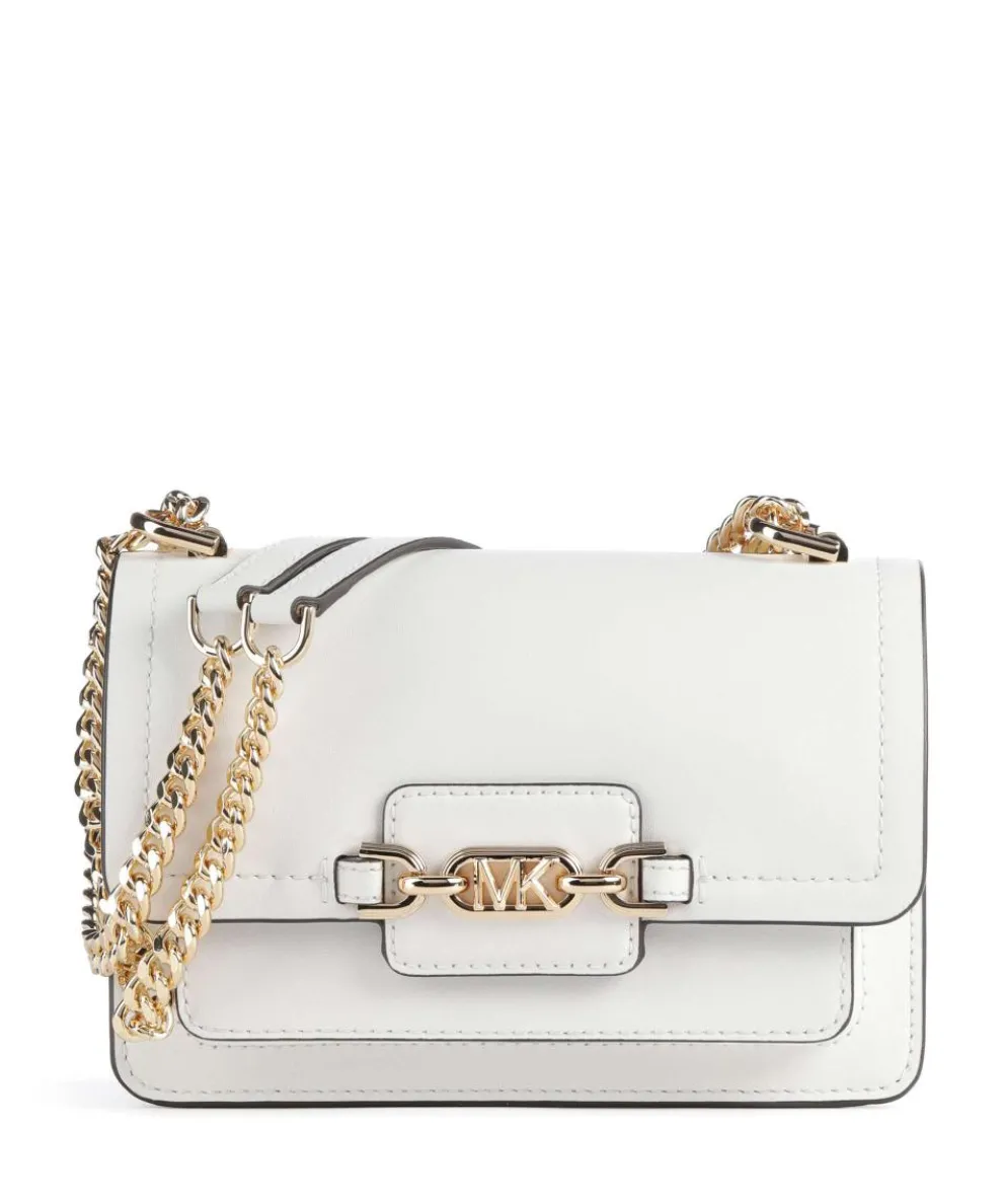 Heather Shoulder bag fine grain cow leather white