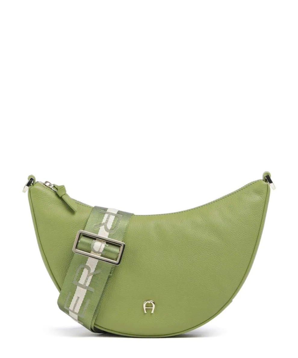 Zita S Crossbody bag grained cow leather green
