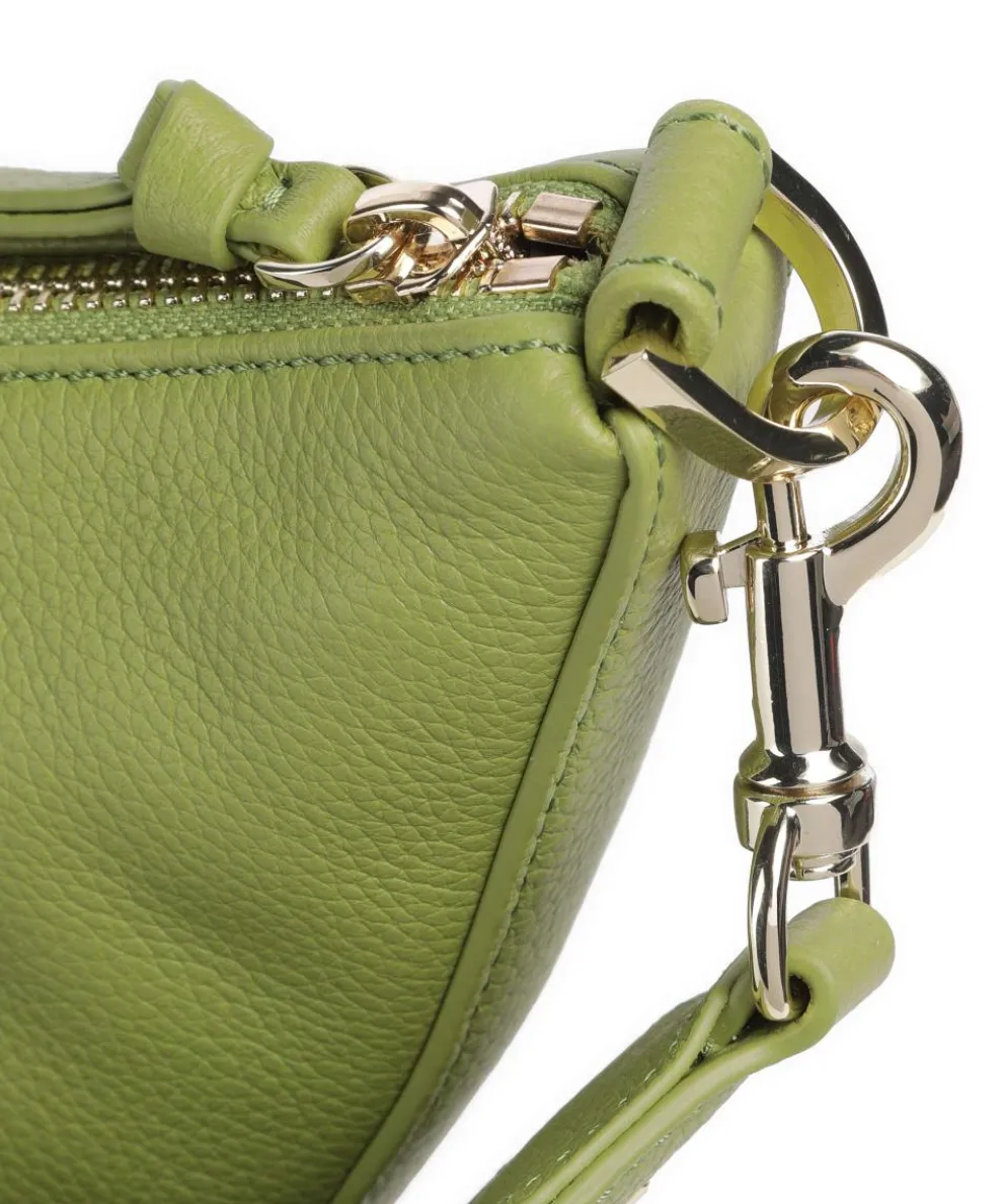 Zita S Crossbody bag grained cow leather green