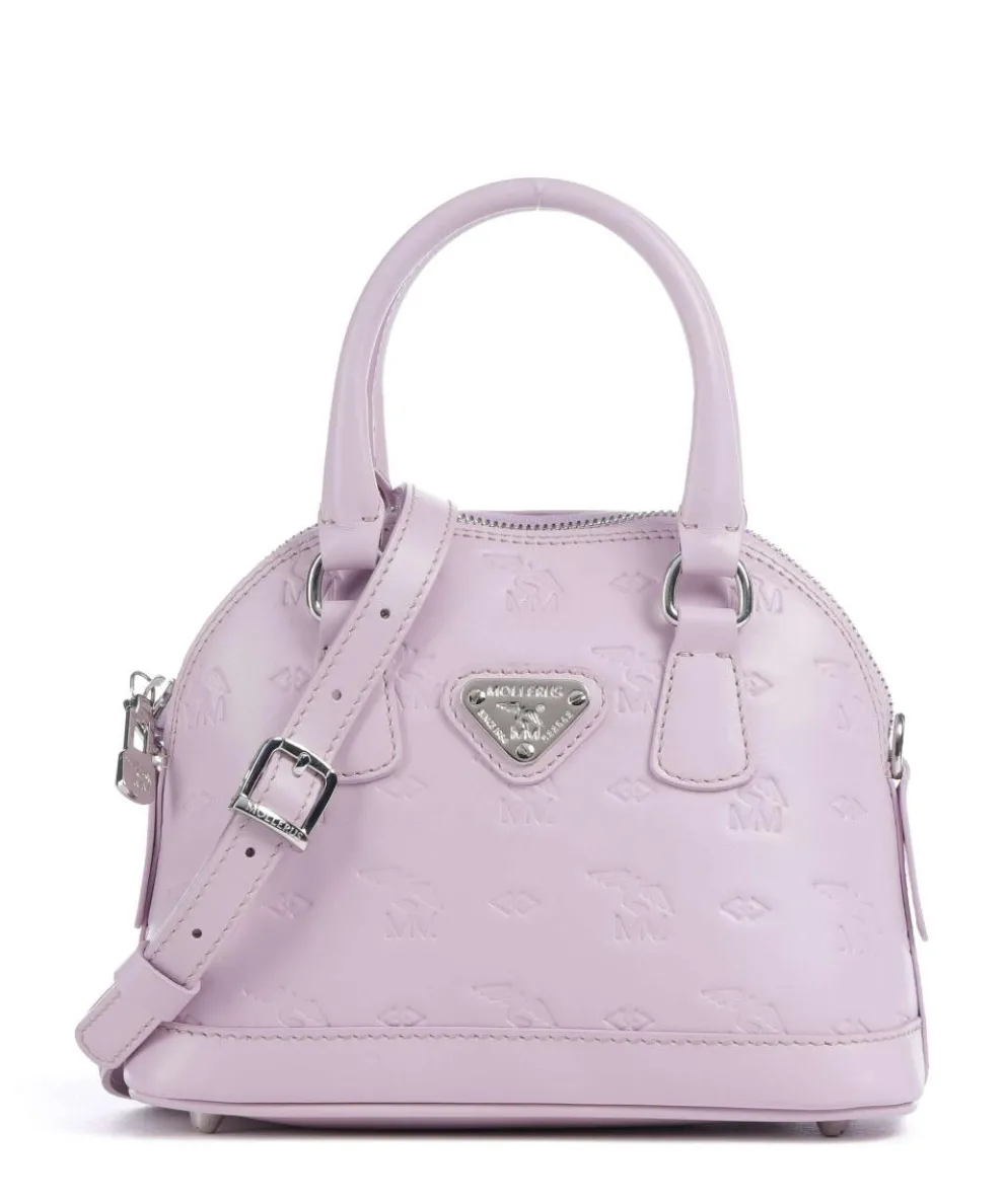 Stampato Oetwil Handbag canvas, calfskin lilac