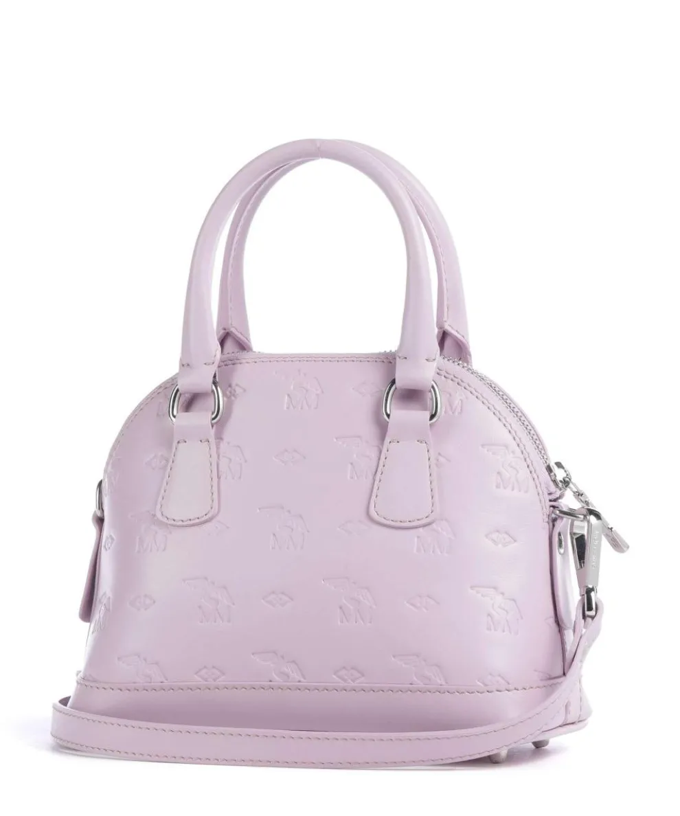 Stampato Oetwil Handbag canvas, calfskin lilac