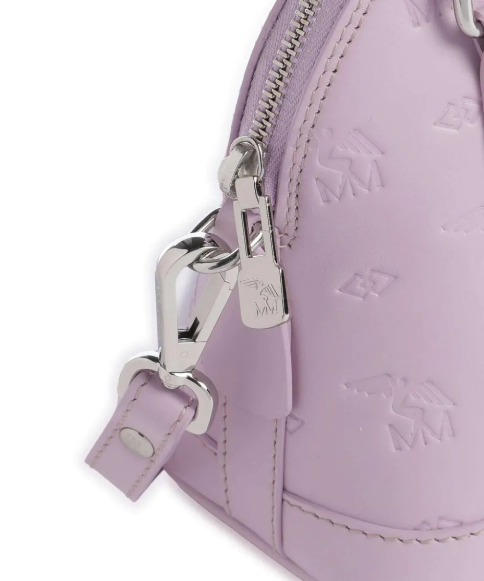 Stampato Oetwil Handbag canvas, calfskin lilac