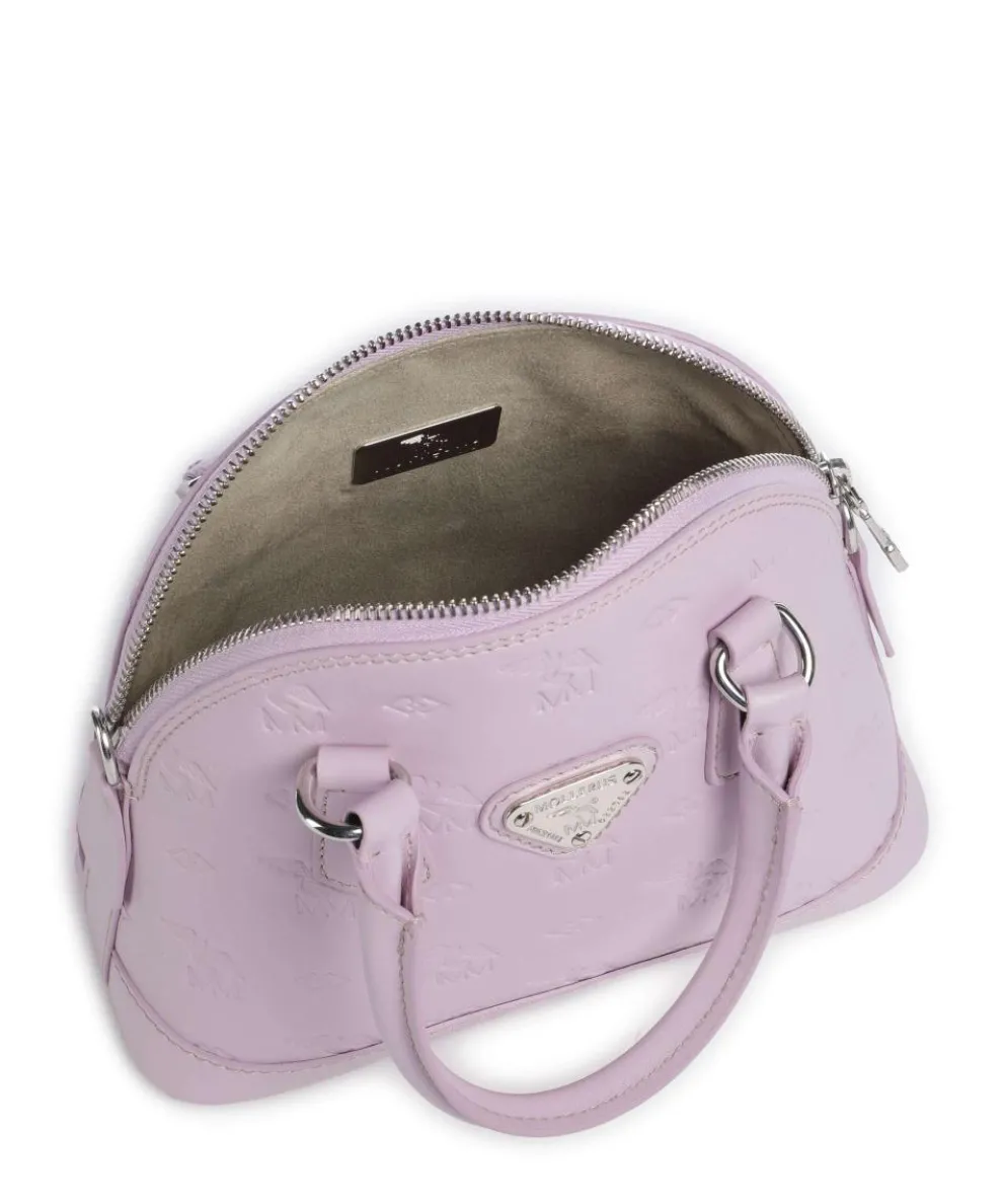 Stampato Oetwil Handbag canvas, calfskin lilac