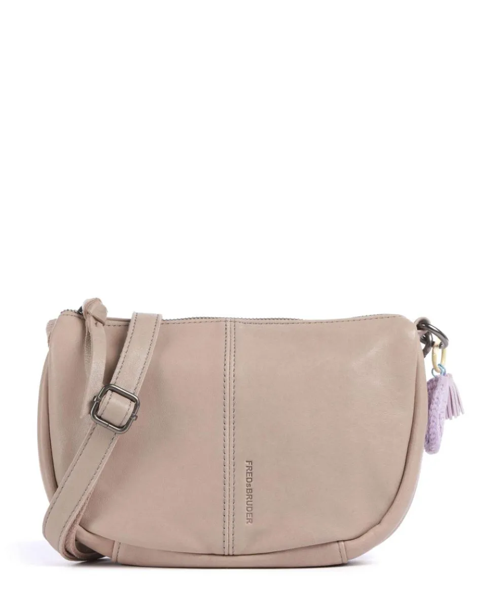Take A Smile Crossbody bag sheepskin leather beige