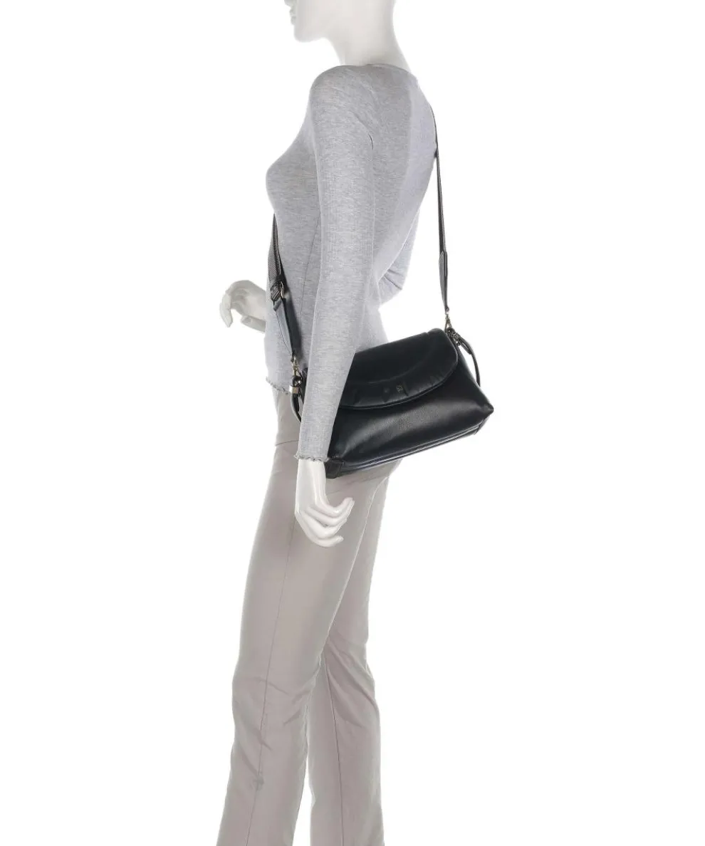 Melville S. Shoulder bag fine grain leather black