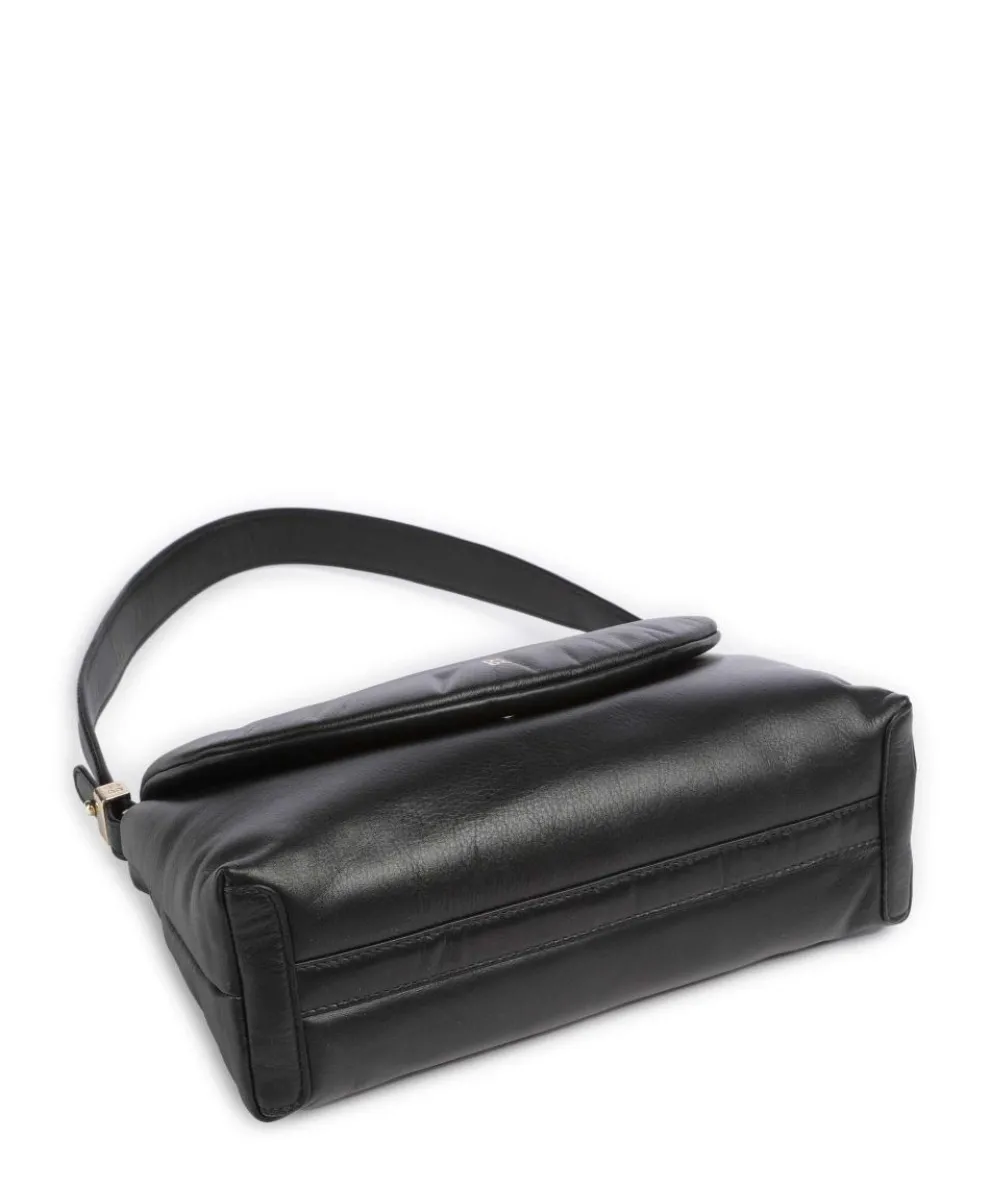 Melville S. Shoulder bag fine grain leather black