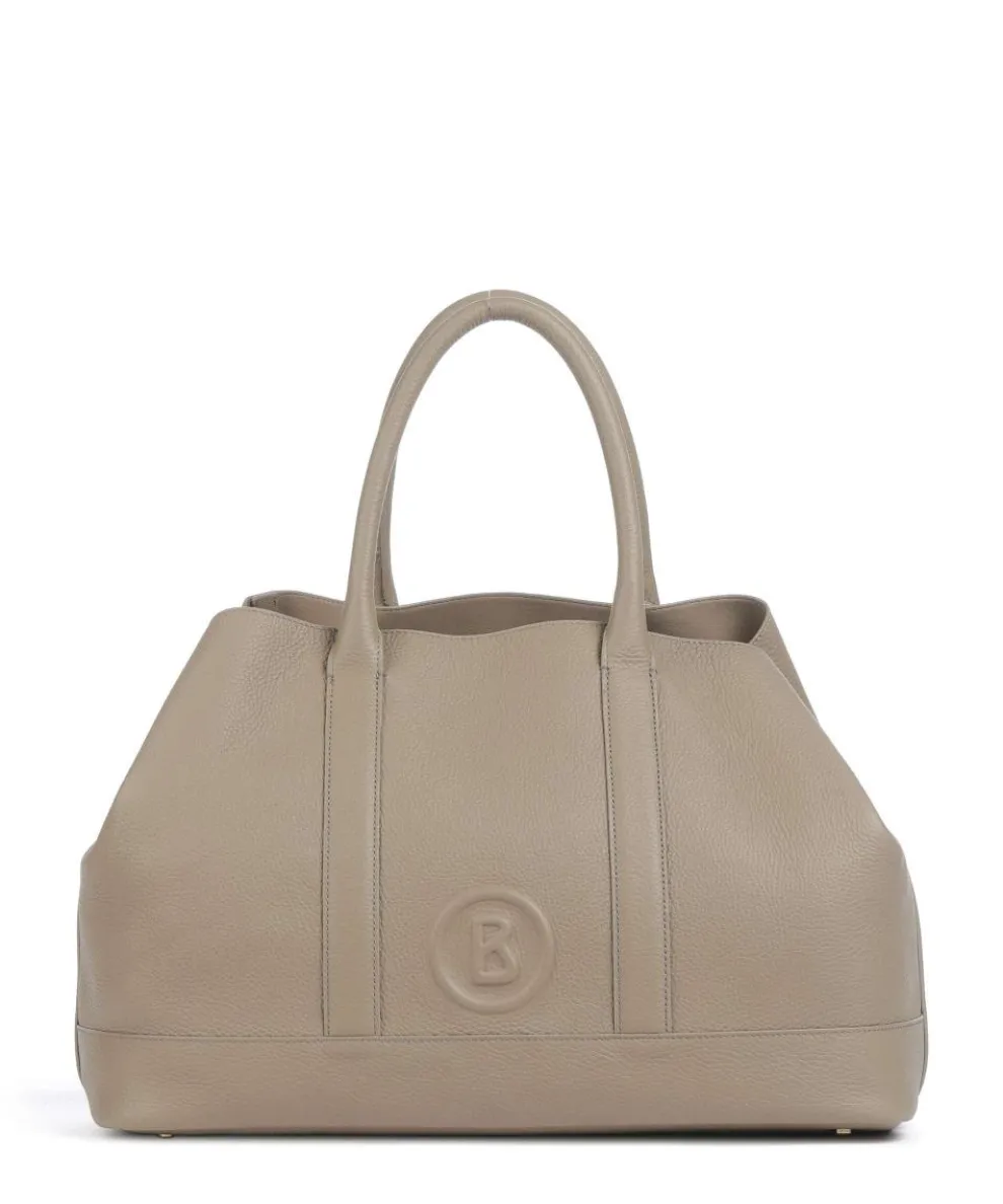 Bozen Theresa Tote bag grained cow leather taupe