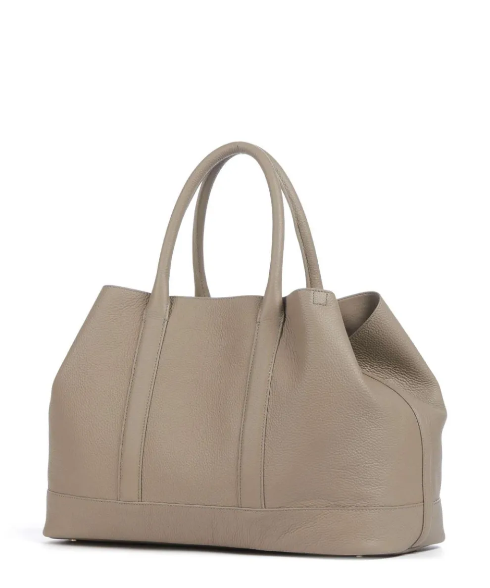 Bozen Theresa Tote bag grained cow leather taupe