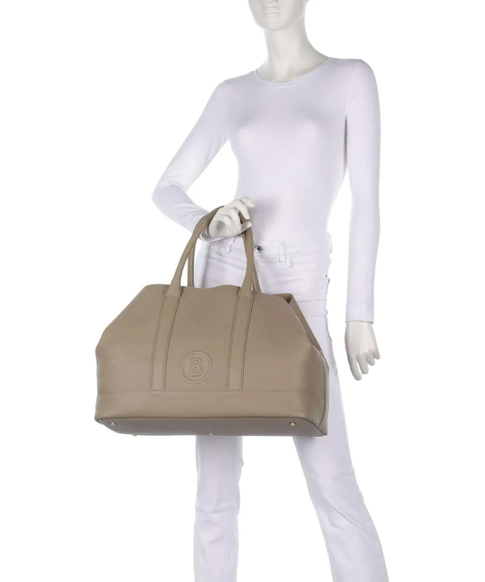 Bozen Theresa Tote bag grained cow leather taupe