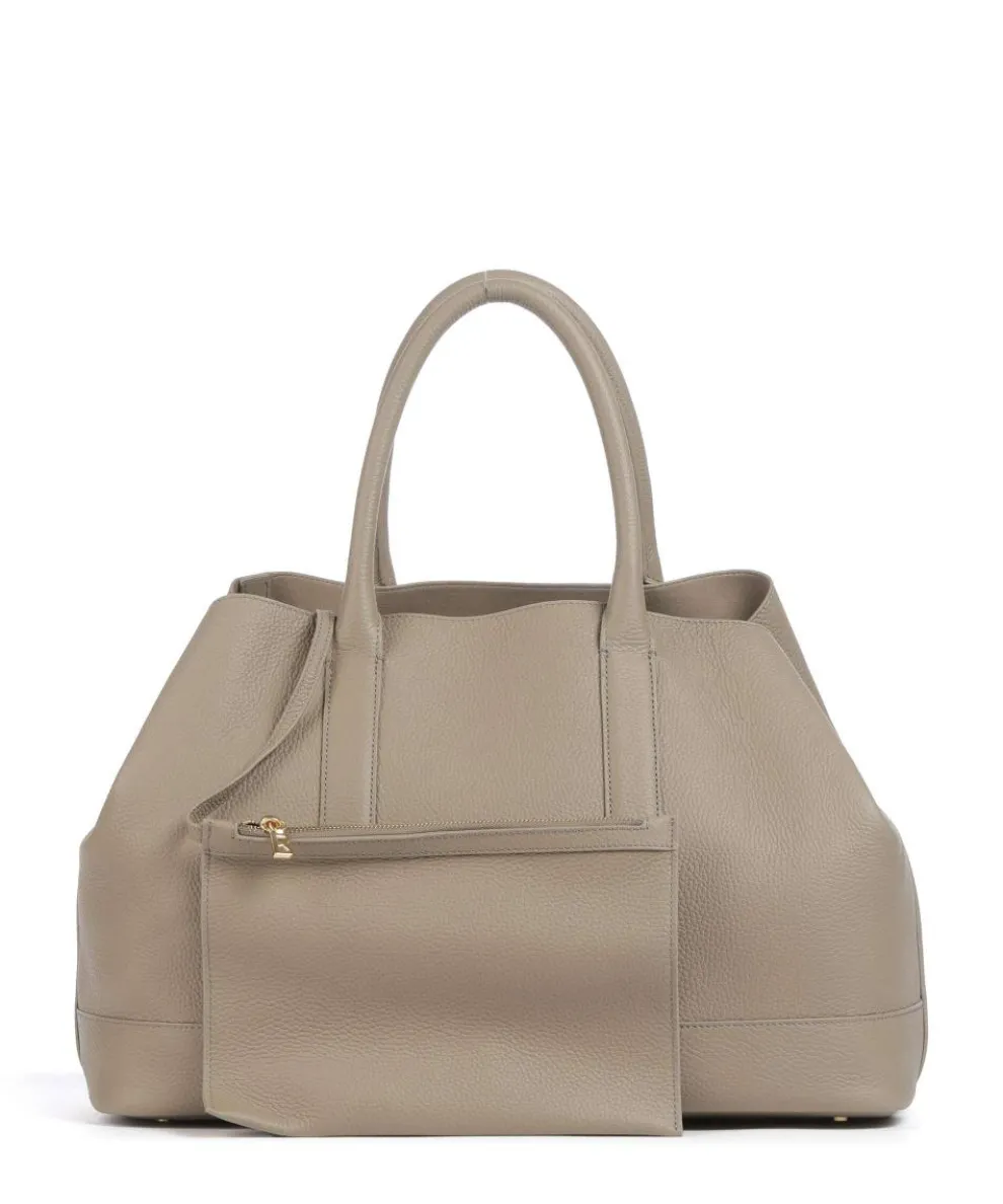 Bozen Theresa Tote bag grained cow leather taupe