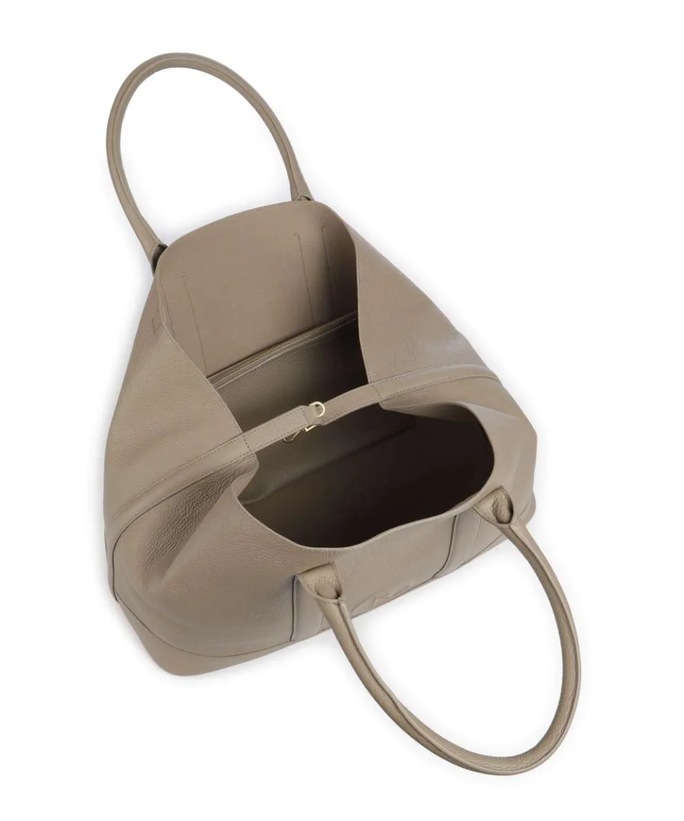 Bozen Theresa Tote bag grained cow leather taupe