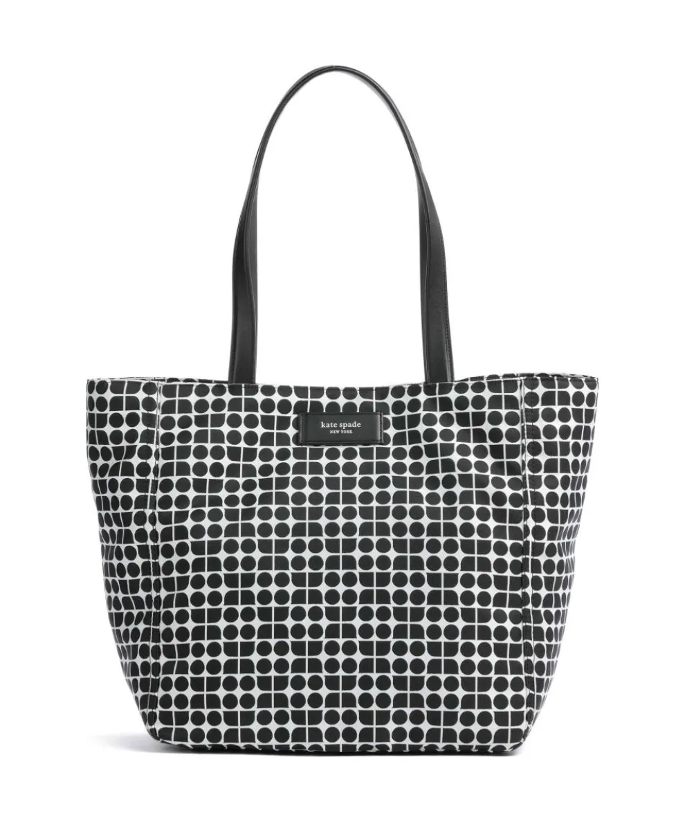 Noel Tote bag recycled polyester white/black