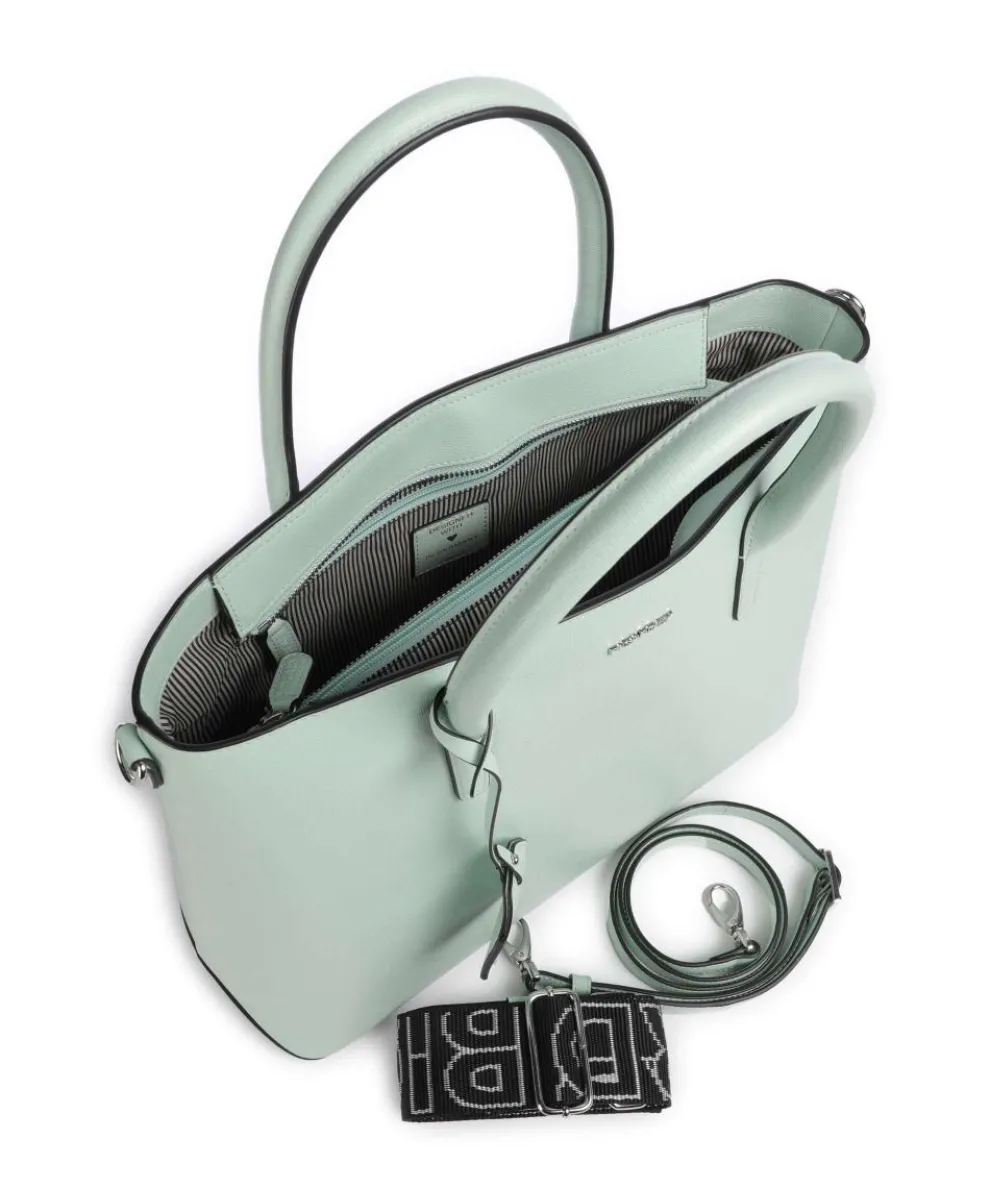 Super Star Handbag saffiano cow leather mint green