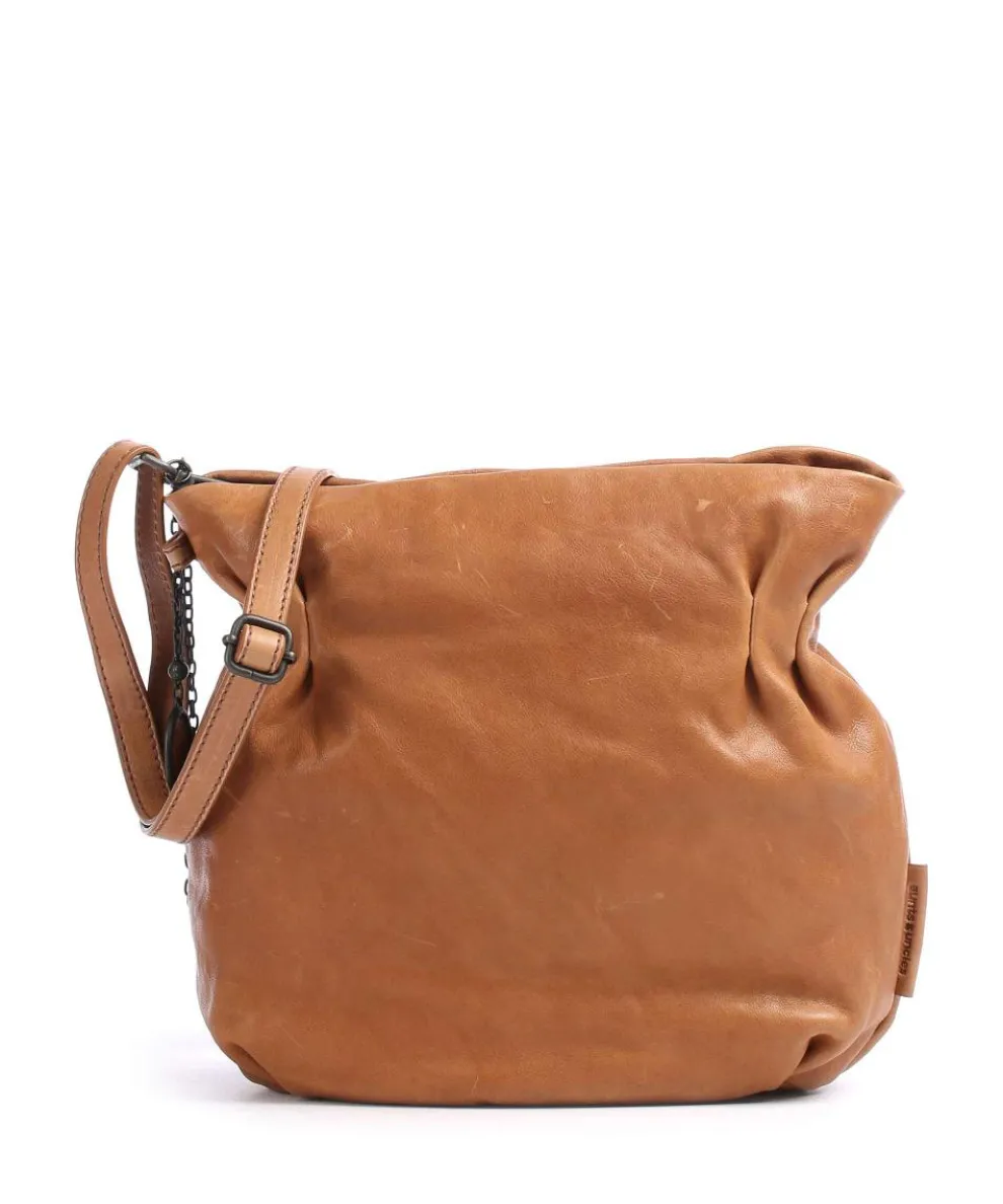 Coffee Klatsch Robin Crossbody bag fine grain leather light brown
