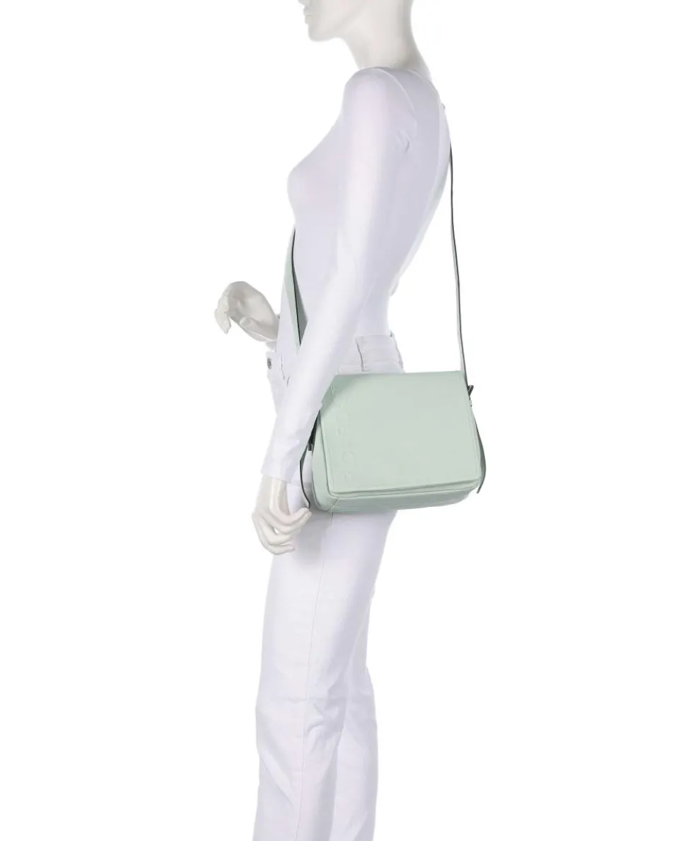 Zoom Crossbody bag grained cow leather mint green