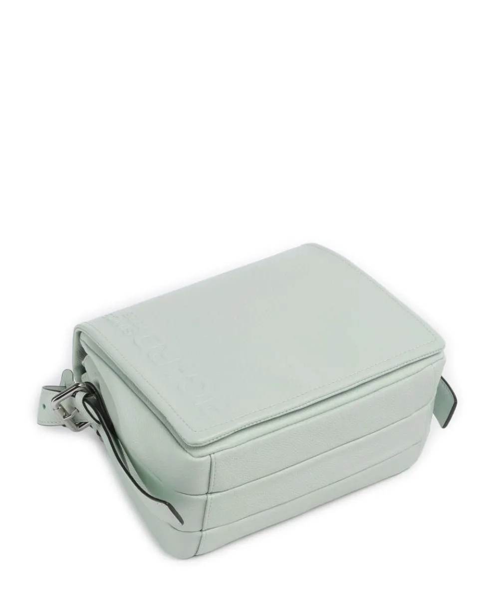 Zoom Crossbody bag grained cow leather mint green