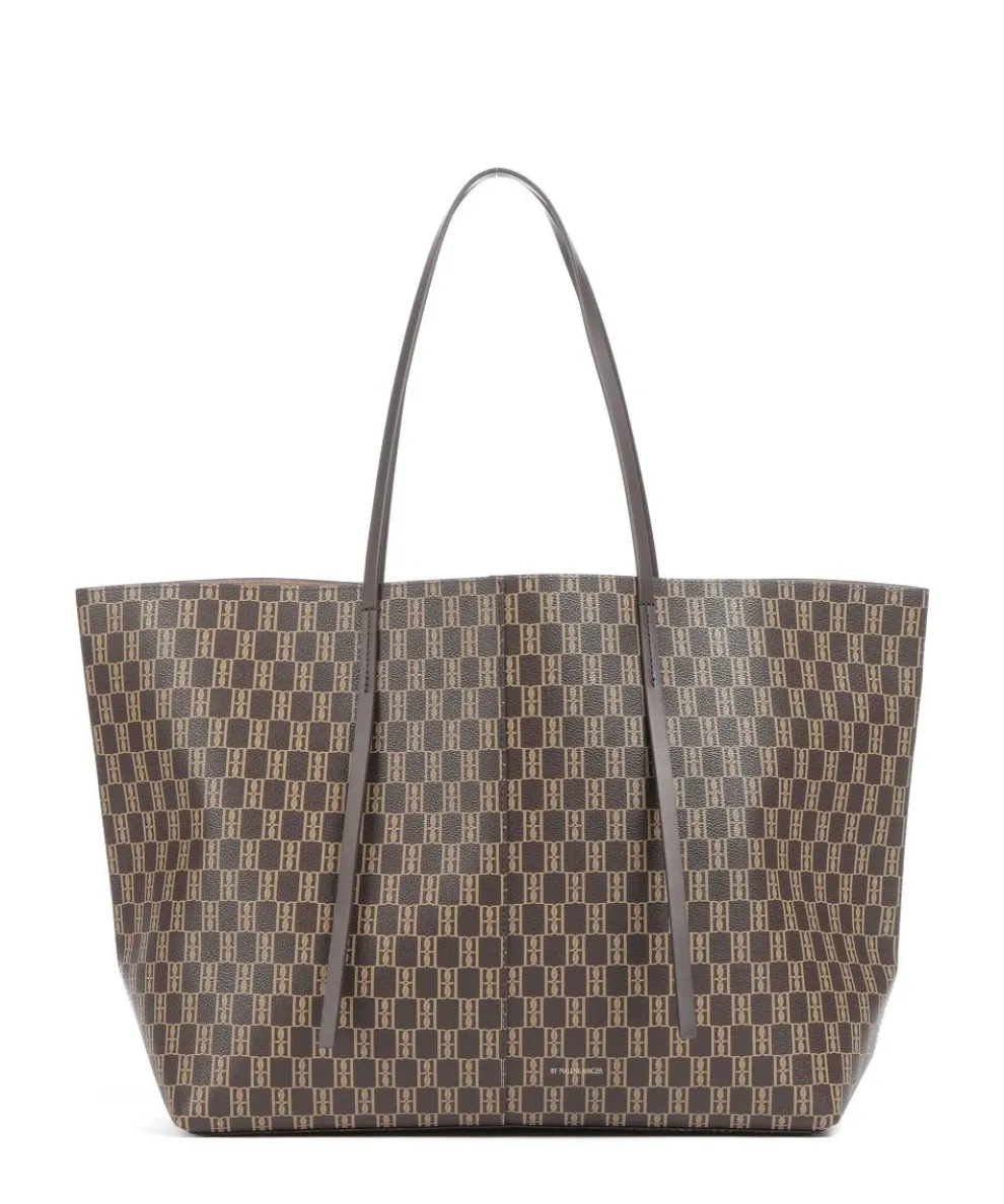 Abi Tote bag imitation leather dark brown