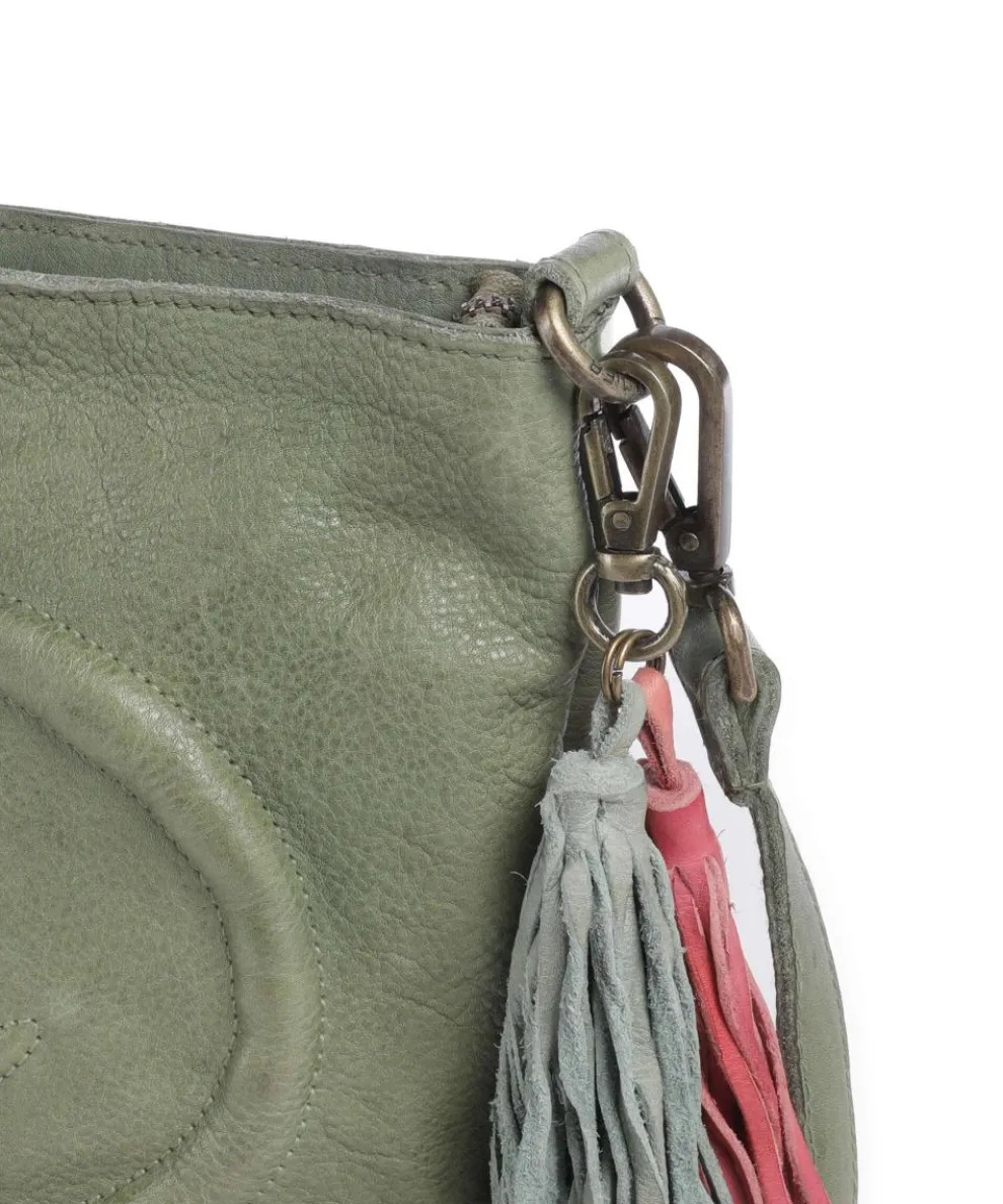 Lachnerstrasse 4 Crossbody bag grained cow leather green