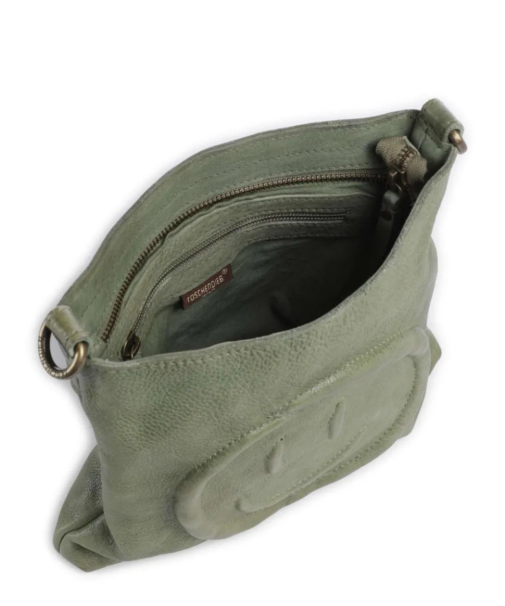 Lachnerstrasse 4 Crossbody bag grained cow leather green