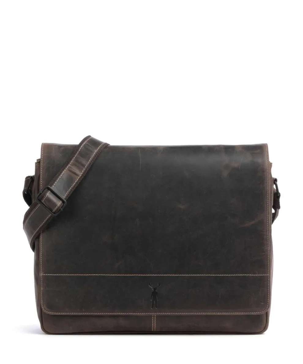 Baltimore 5 Messenger bag leather dark brown