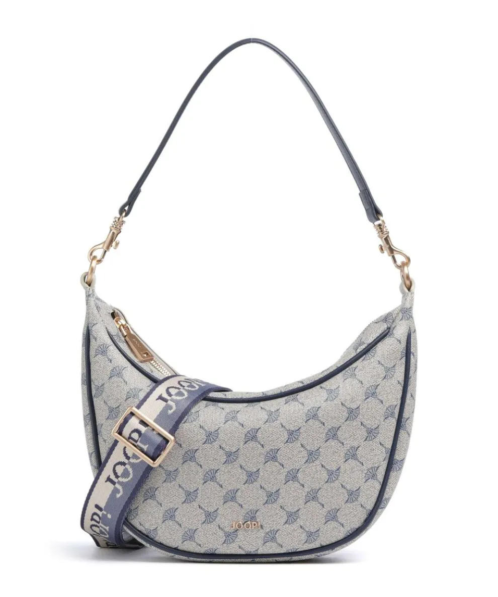 Mazzolino Diletta Jennifer Hobo bag imitation leather beige/blue