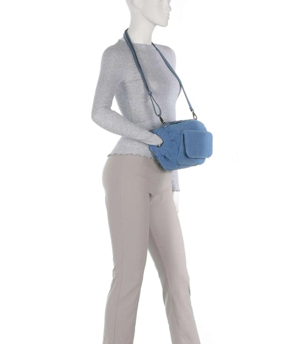 Cuddle Shoulder bag faux fur light blue
