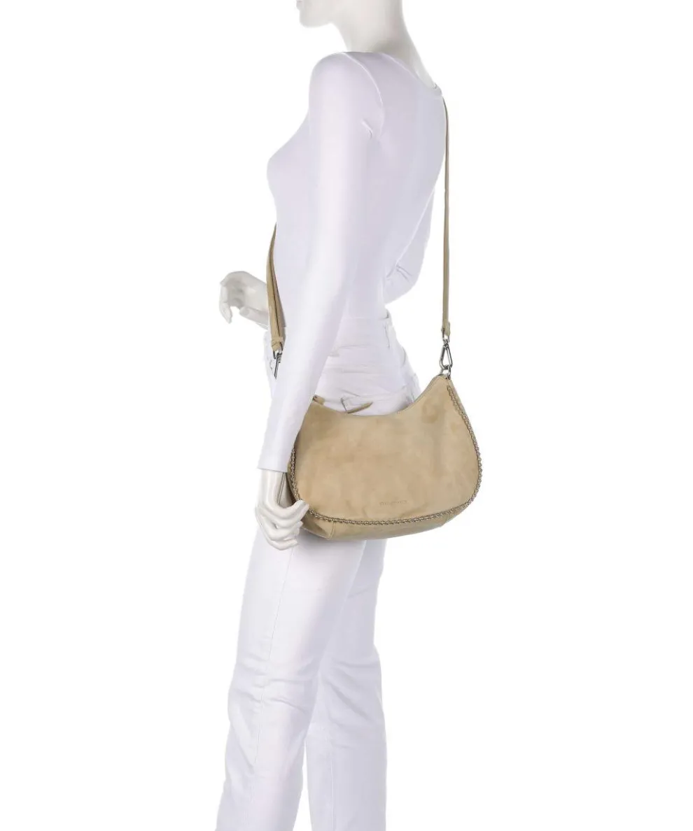 All About Beads Shoulder bag sheepskin leather sand