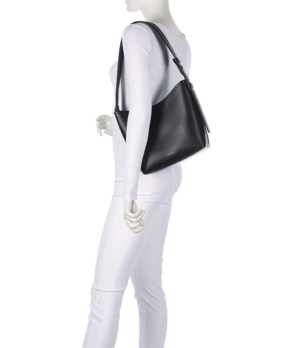 Bathurst Mews Hobo bag grained cow leather black