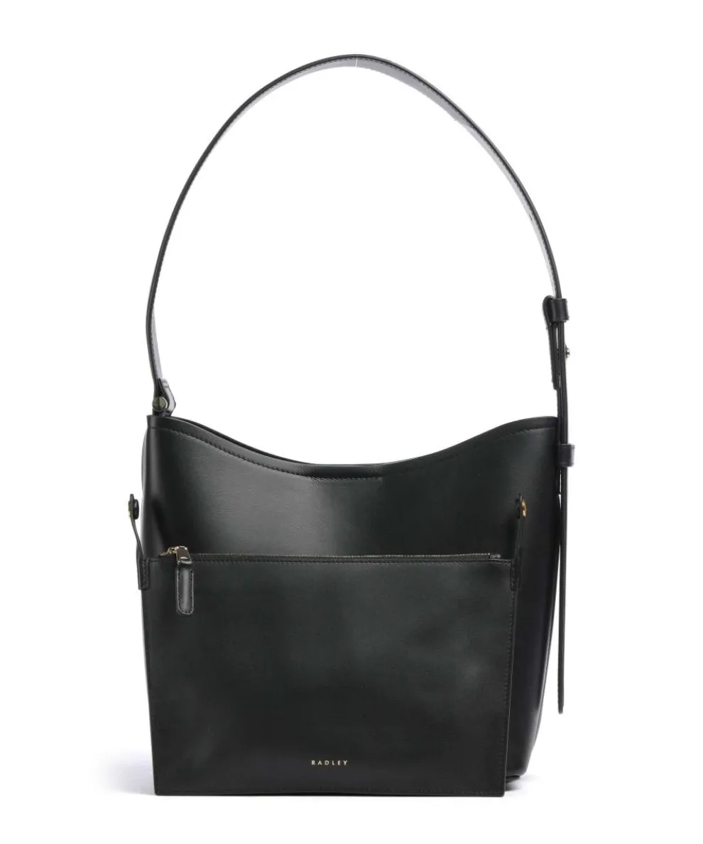 Bathurst Mews Hobo bag grained cow leather black