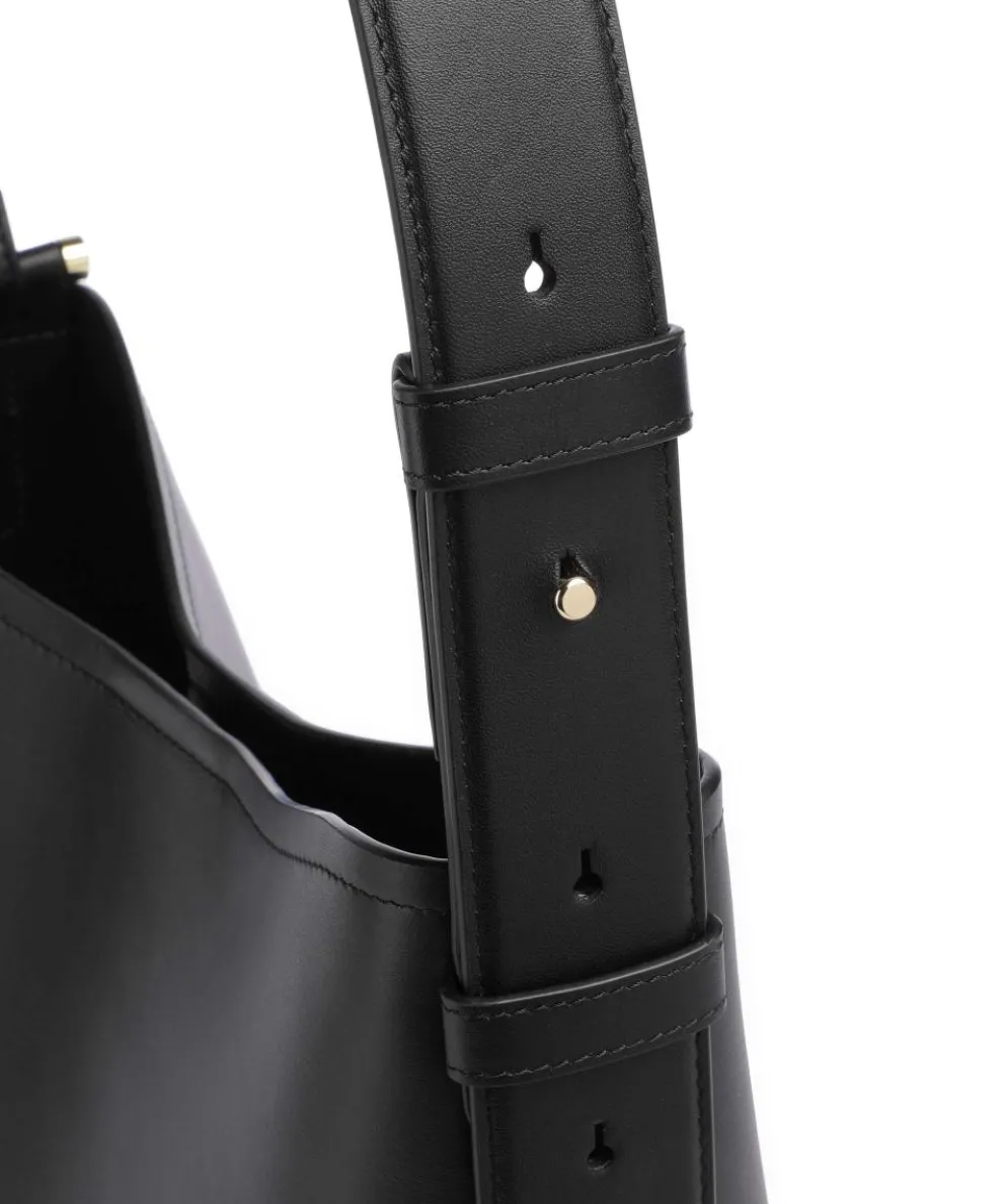 Bathurst Mews Hobo bag grained cow leather black