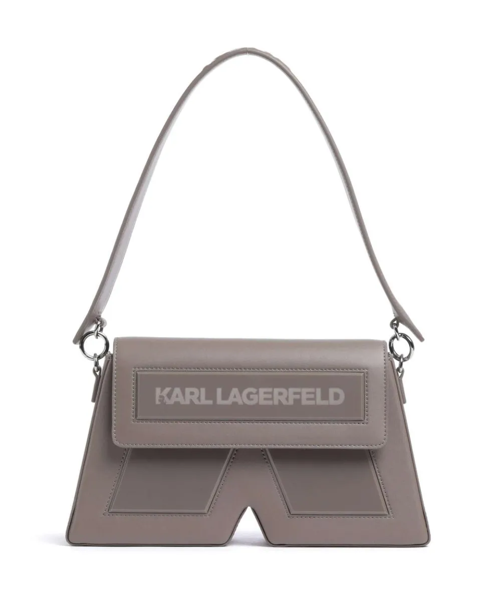 Ikon K Shoulder bag recycled leather, polyurethane taupe