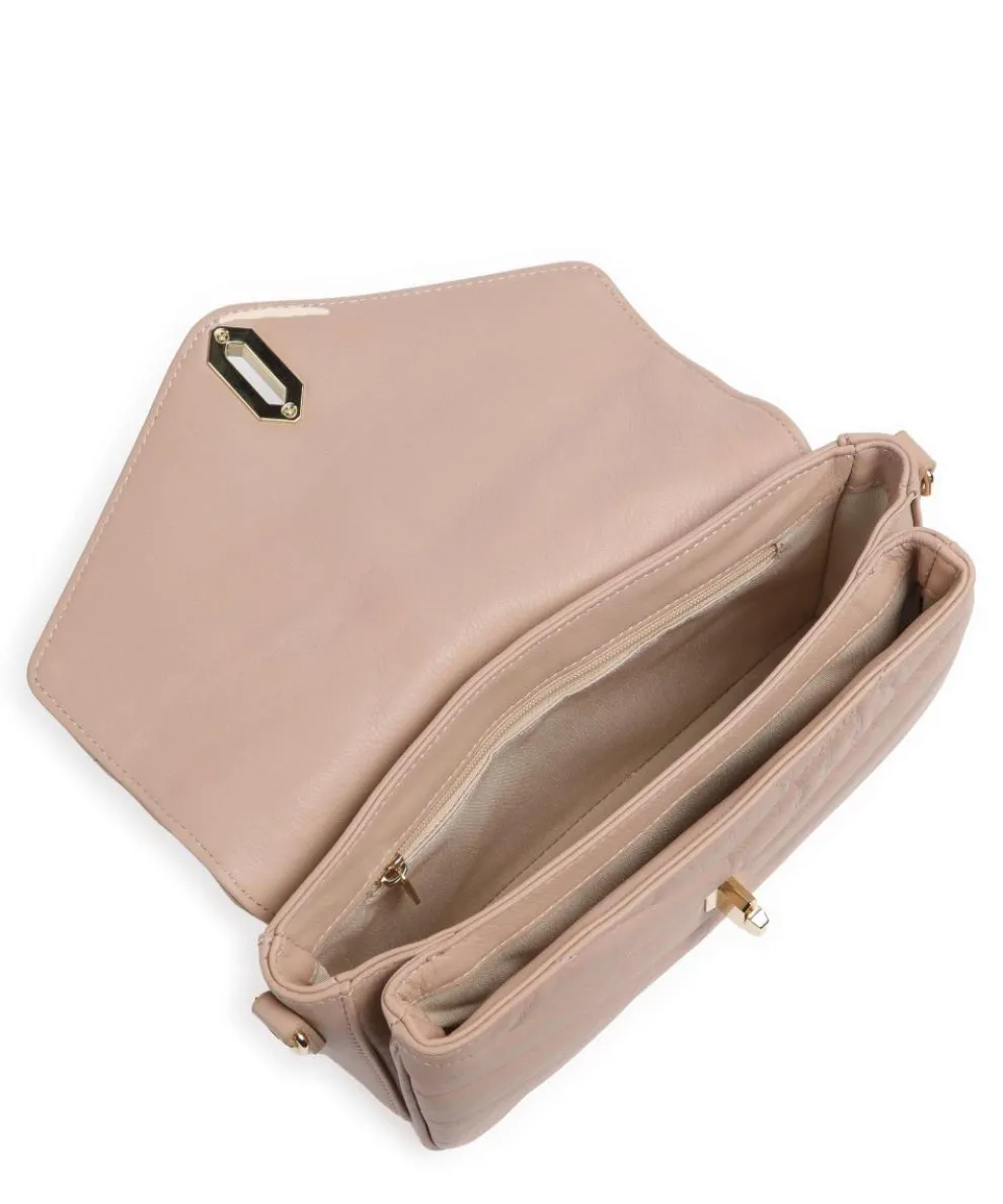 Soft Matelassé Crossbody bag soft cow leather nude
