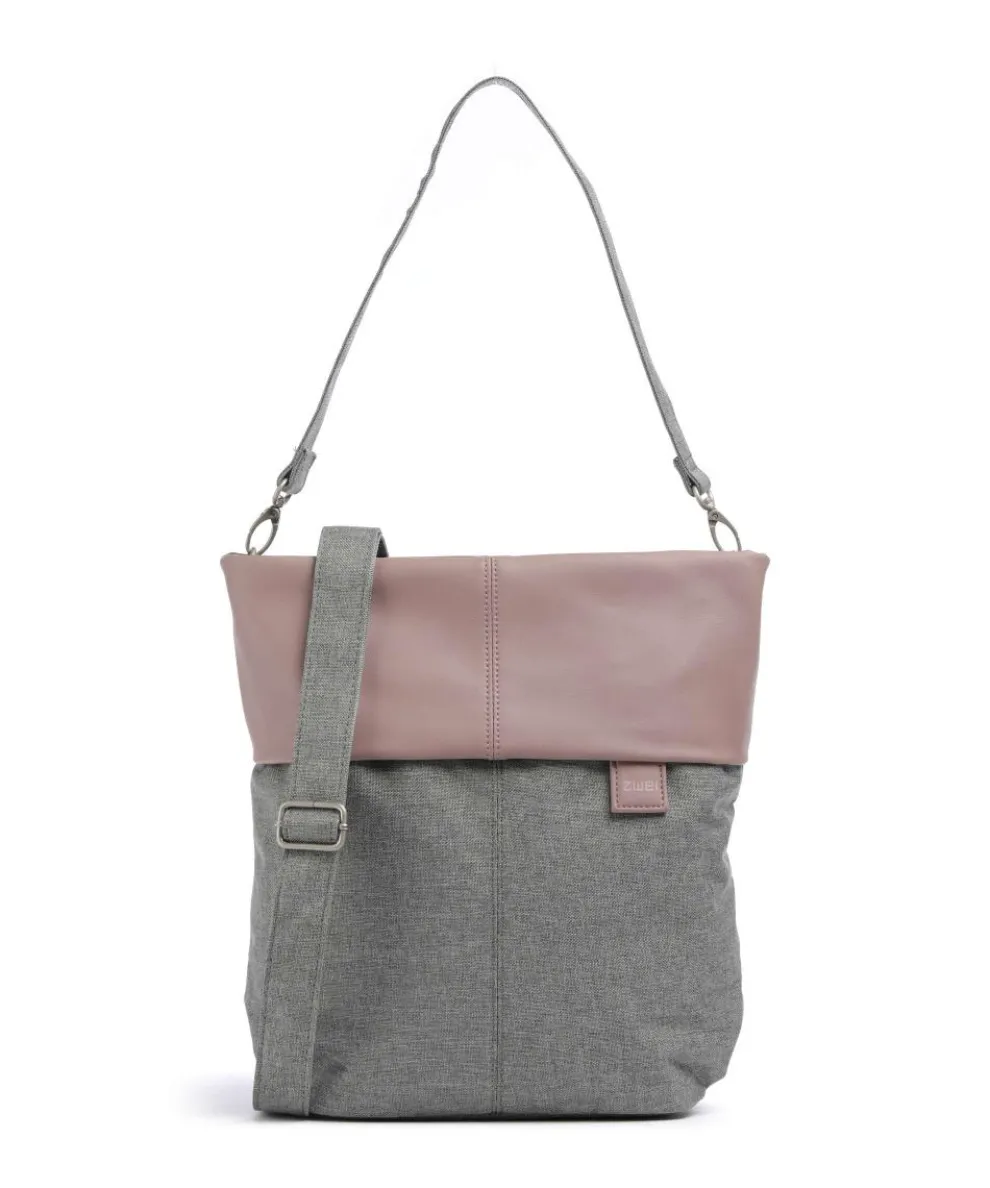 Olli OT12 Hobo bag polyester, imitation leather grey/rose