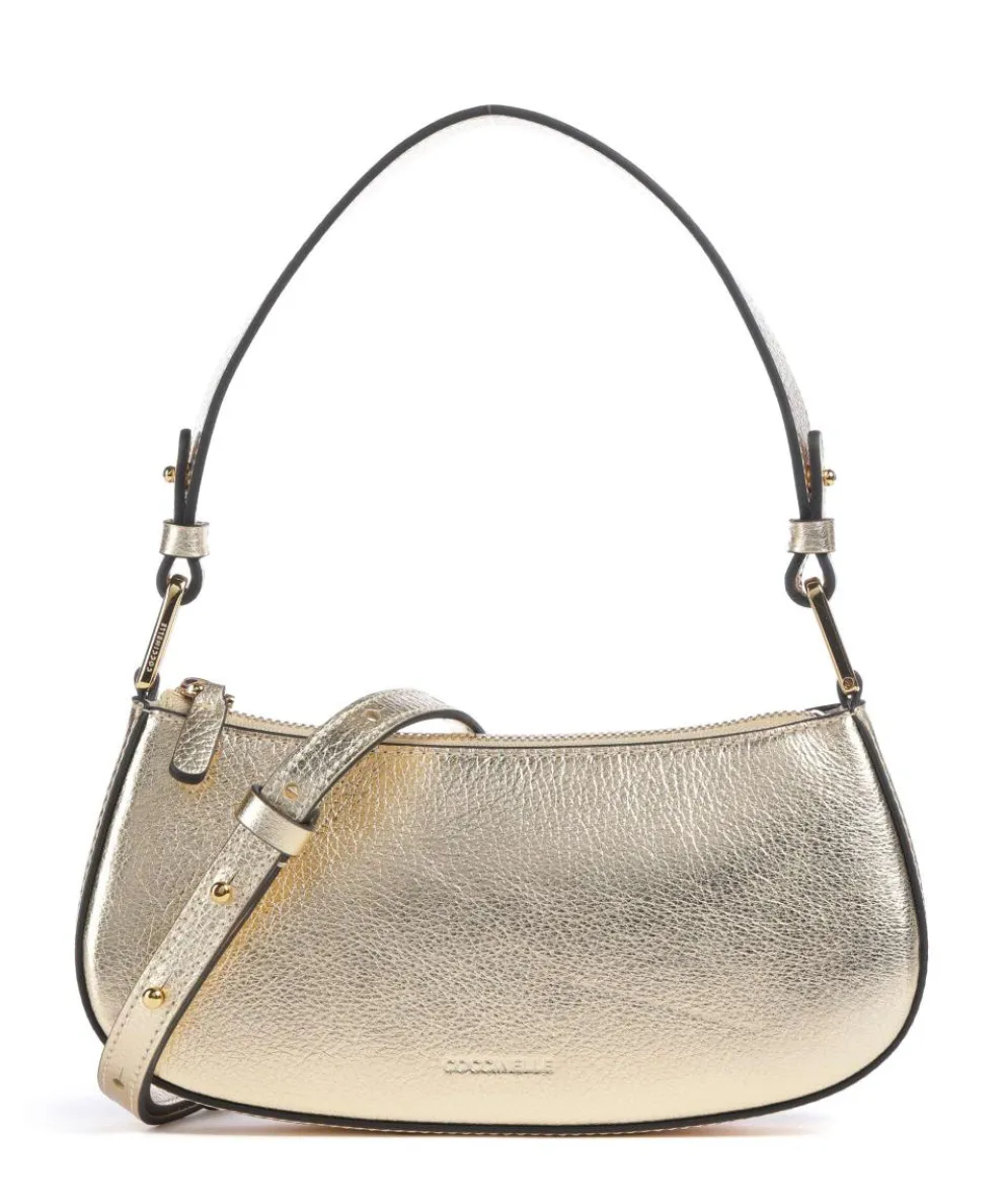 Merveille Shoulder bag grained leather gold