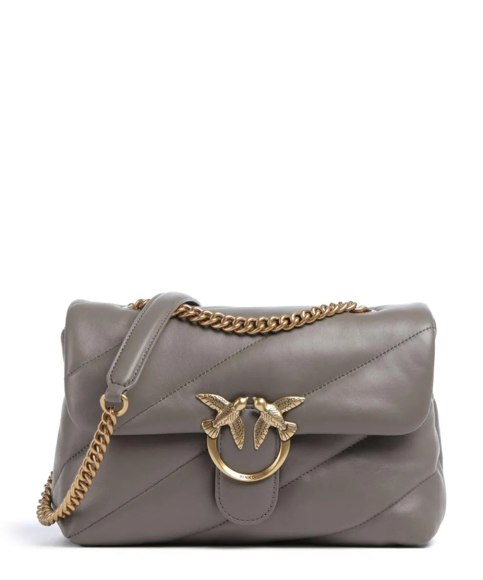 Love Puff Classic Shoulder bag sheepskin leather taupe