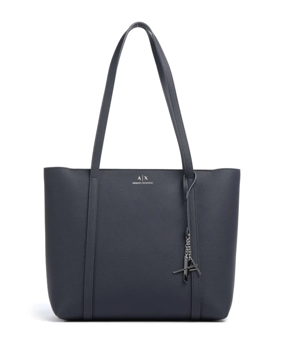 Sylvie Tote bag imitation leather dark blue