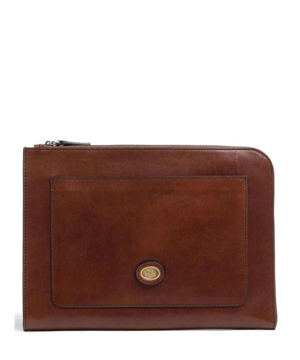 Story Uomo Laptop case 13″ smooth cow leather brown