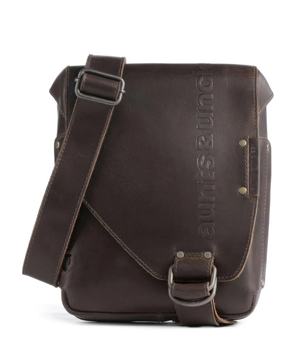 Hunter Jade Crossbody bag buffalo leather dark brown