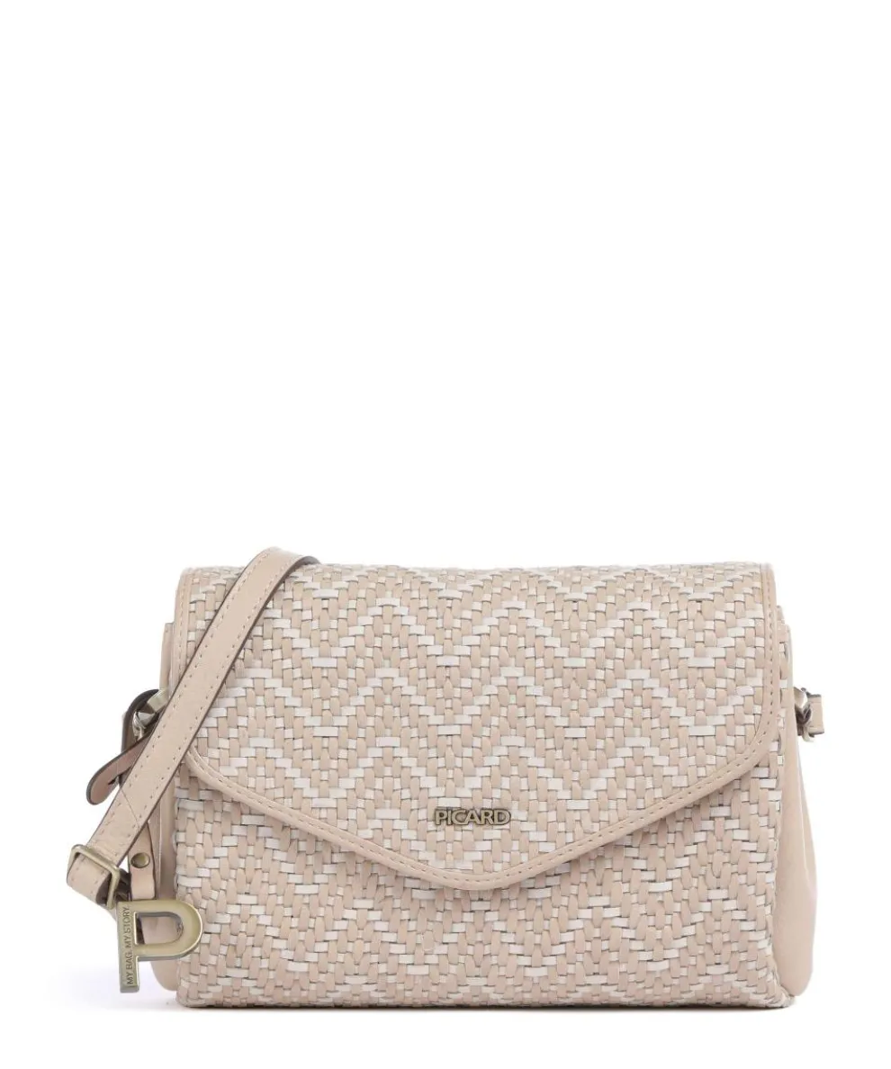 Samos Crossbody bag fine grain cow leather beige