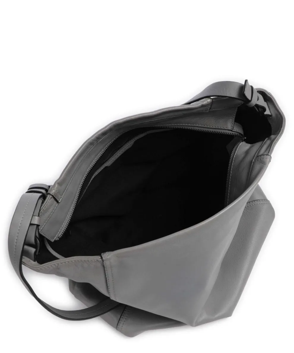 Chudy Sheep Natural L Hobo bag sheepskin leather grey