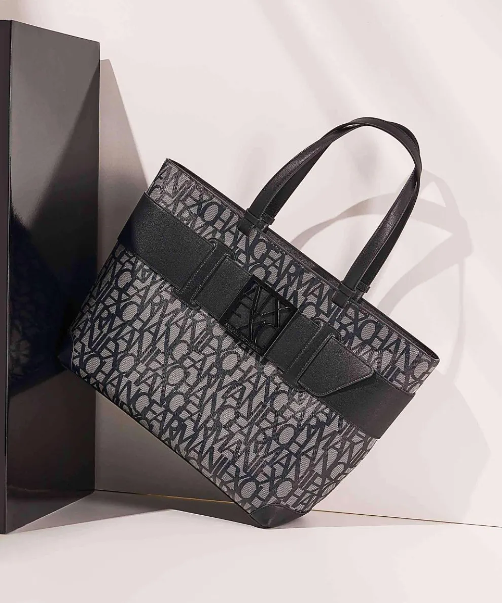 Susie M Tote bag imitation leather beige/black