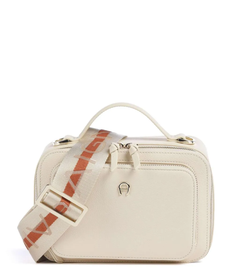 Zita S Crossbody bag grained cow leather cream