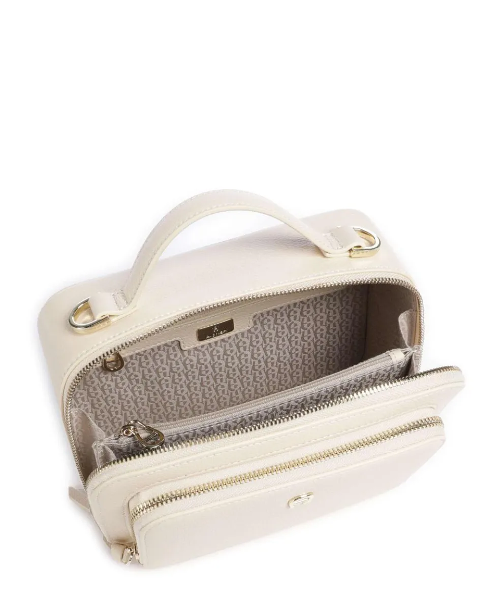 Zita S Crossbody bag grained cow leather cream