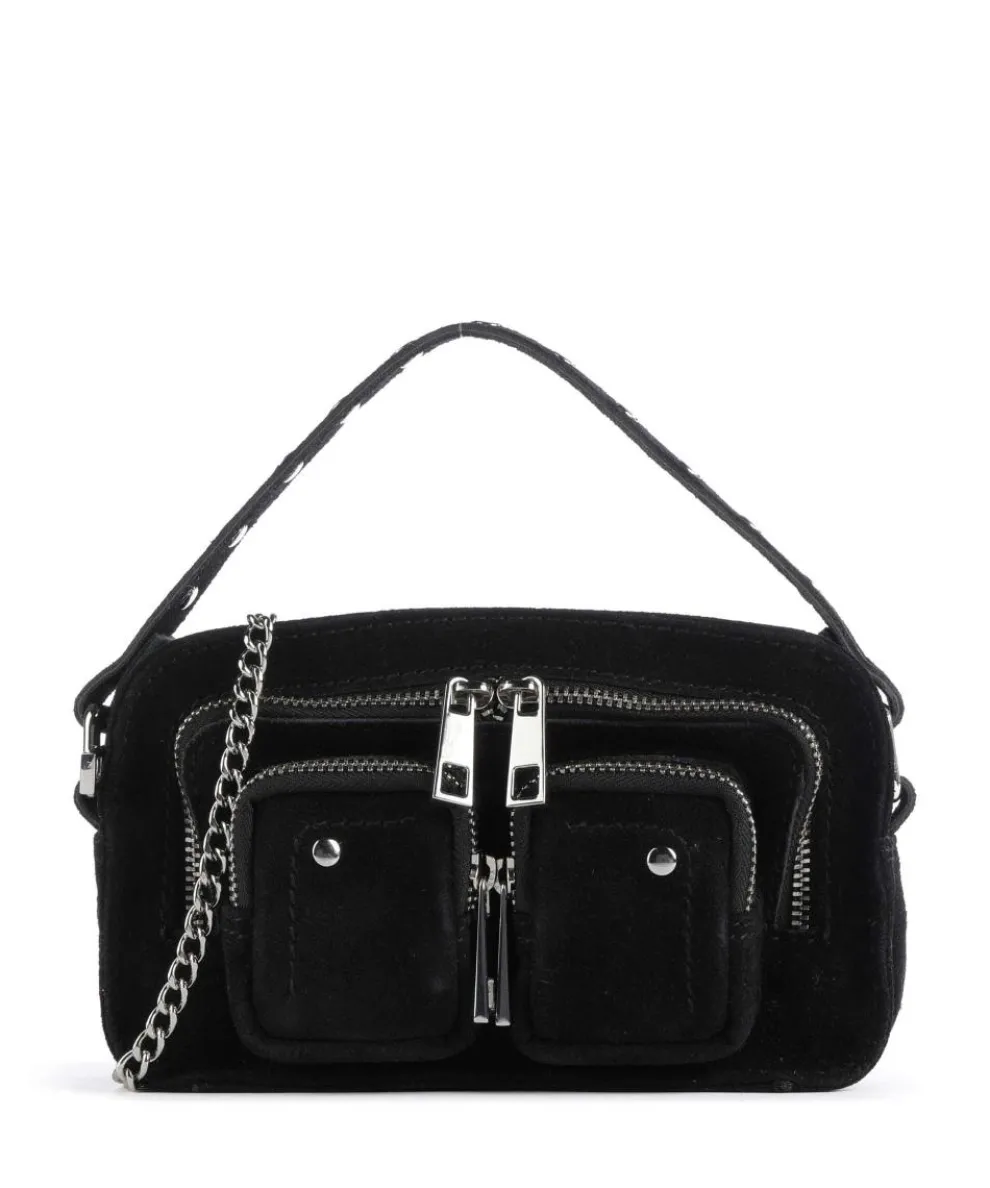 Suede Helena Crossbody bag brushed leather black