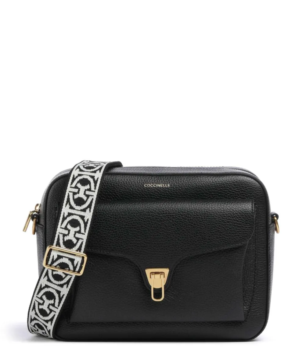 Beat Soft Ribbon Crossbody bag grained leather black