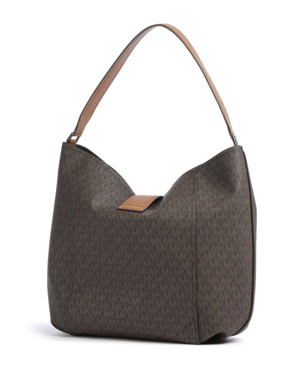 Addie Hobo bag canvas dark brown